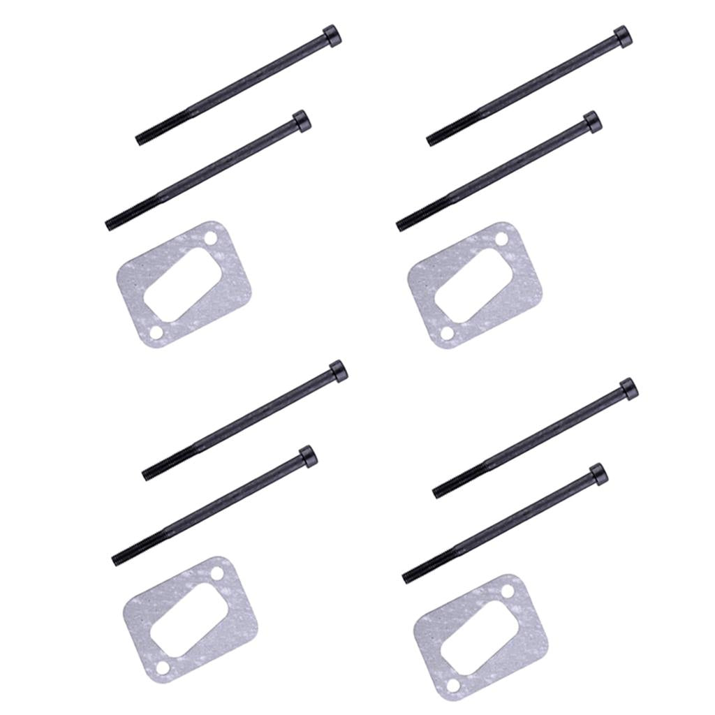 4 Sets Muffler Gasket Bolts for HUSQVARNA 351 350 345 340 353 346XP Chainsaw