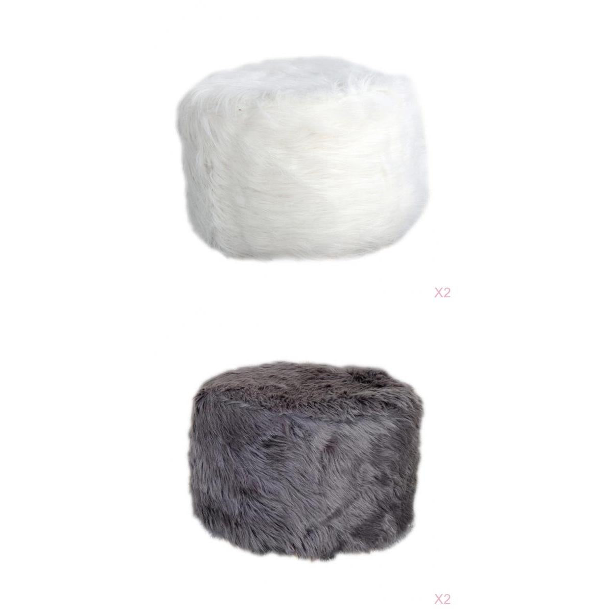 4 pcs Soft Stool Covers Round Chair Slipcover for Living Room Decoration