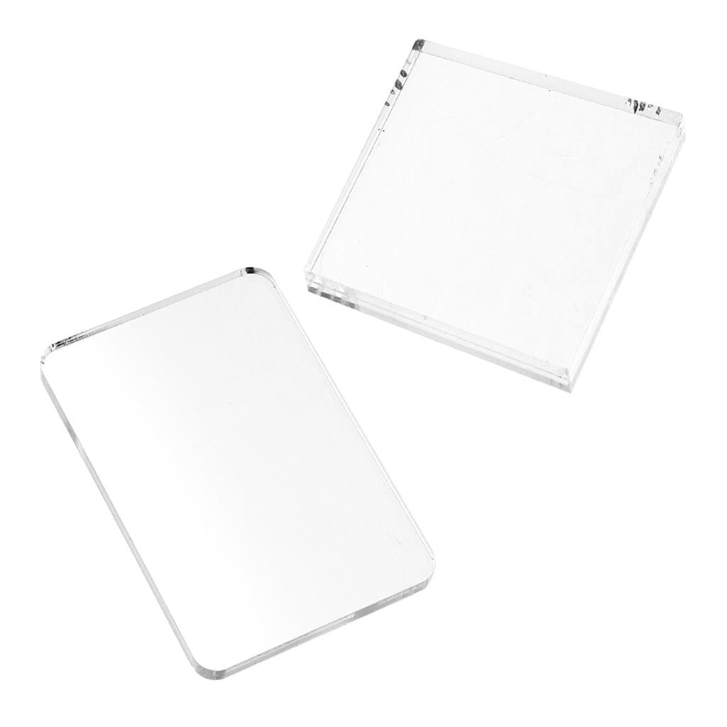 Clear Acrylic Block Stamp Blocks Stamping Scrapbooking Decor Craft DIY Tool