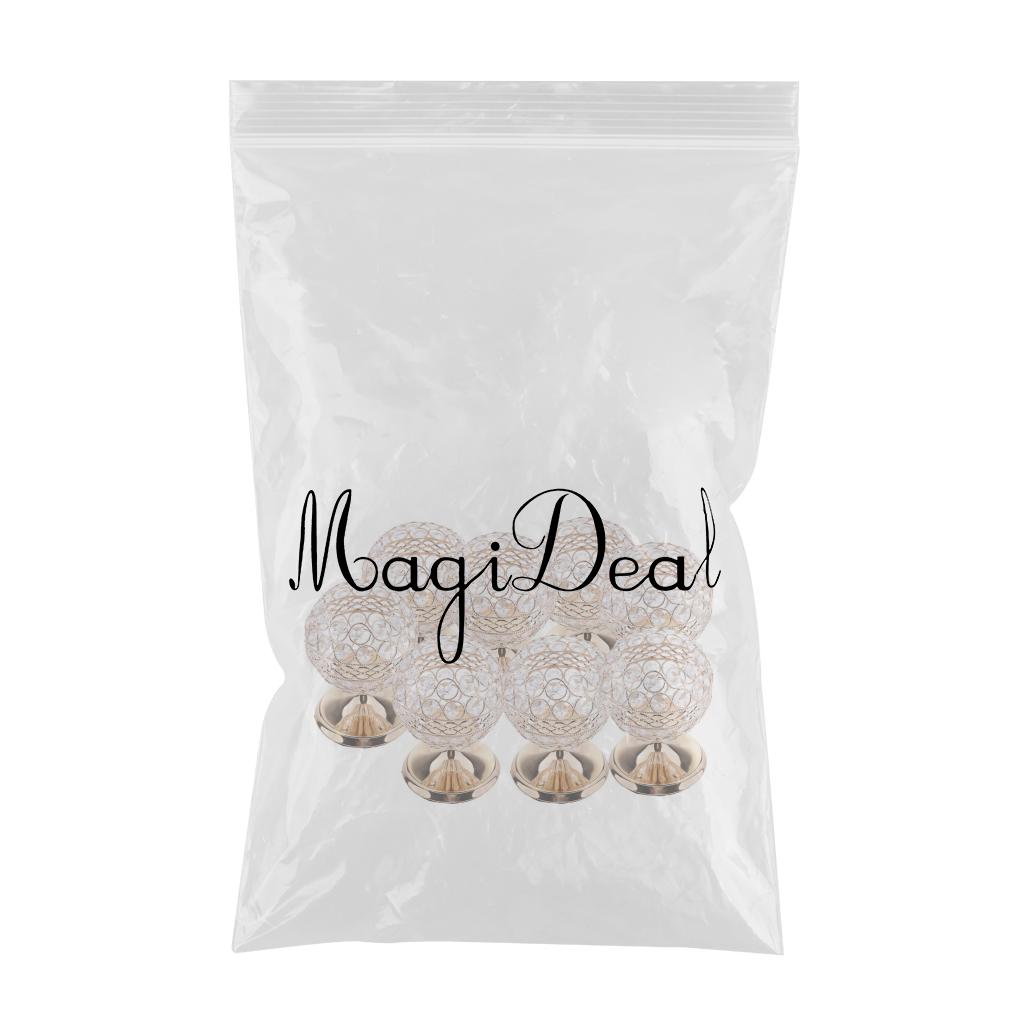 8x Bling Crystal Votive Tealight Candle Holders Wedding Table Centerpieces