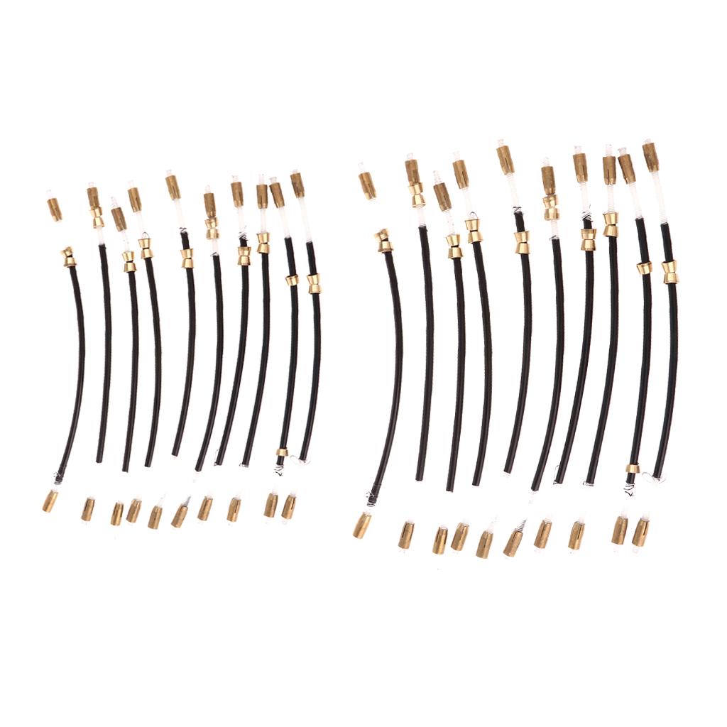20 Pieces Violin End Rope Tailpiece Tail Guts for 1/2 1/4 1/8 1/10 Violin