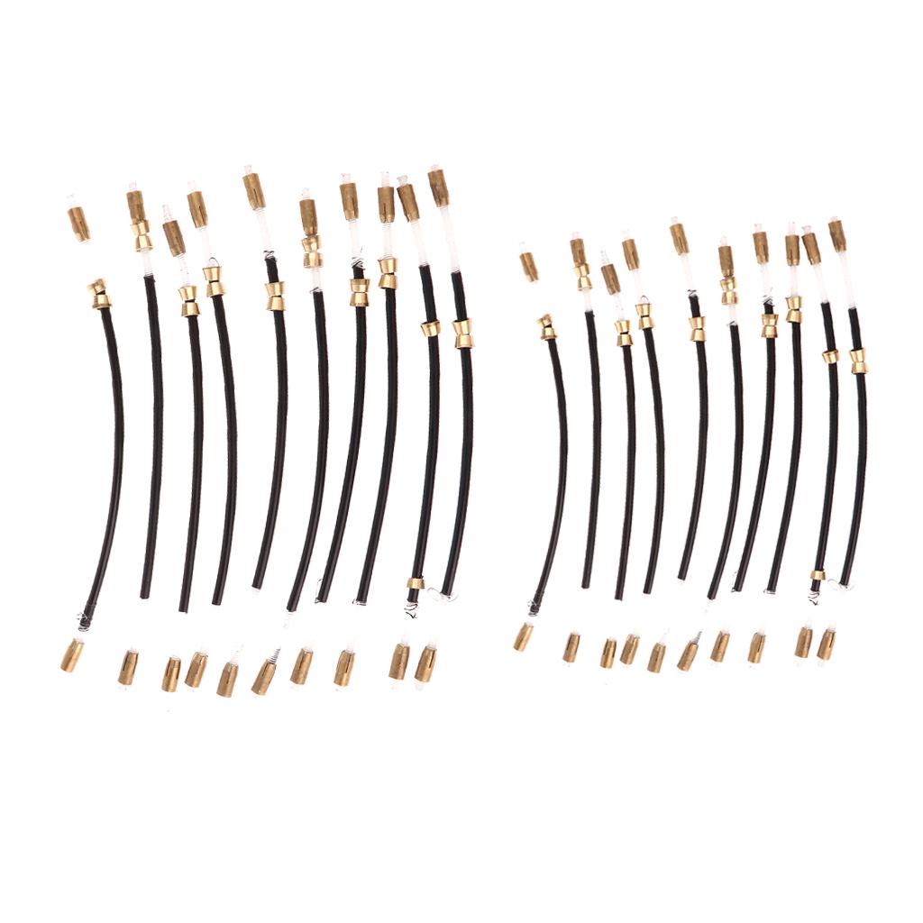 20 Pieces Violin End Rope Tailpiece Tail Guts for 1/2 1/4 1/8 1/10 Violin