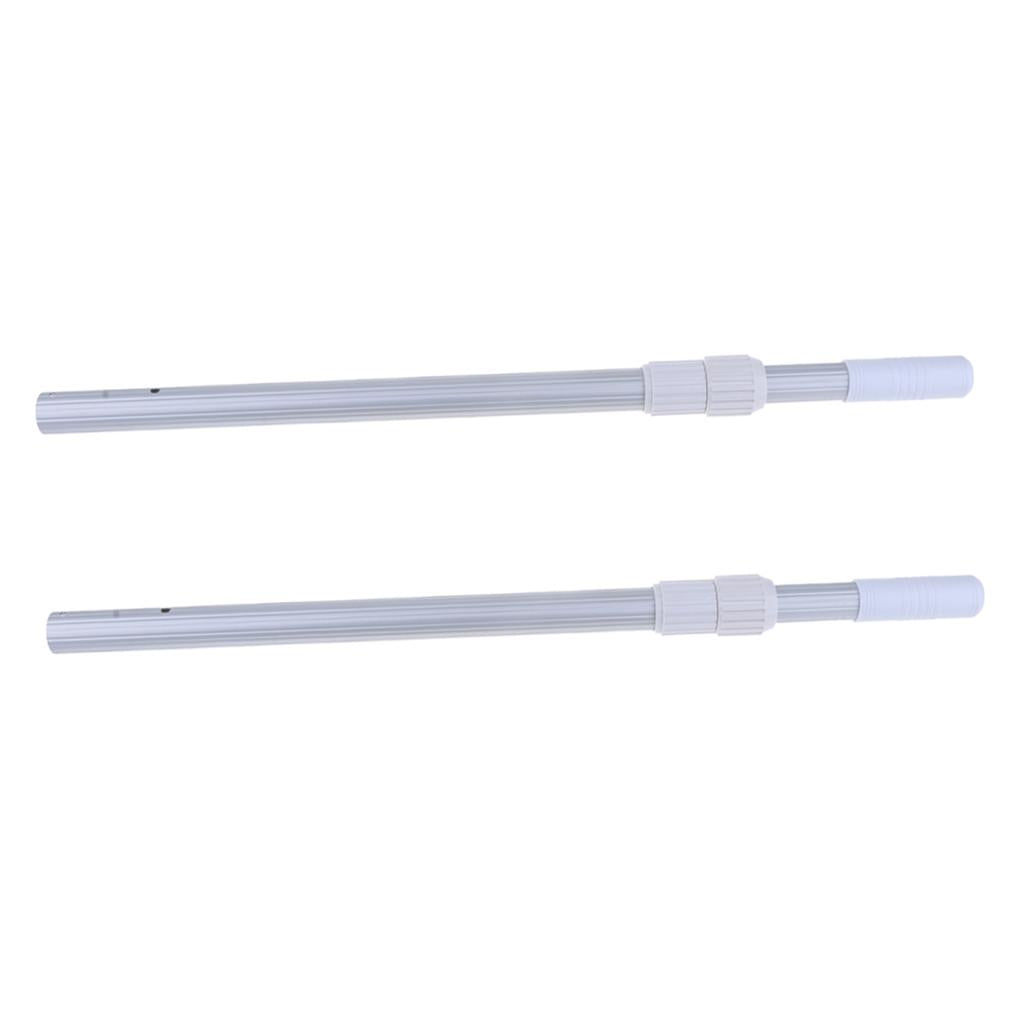 2xSwimming Pool Telescopic Pole Aluminum Alloy for Net Brush Vacuum