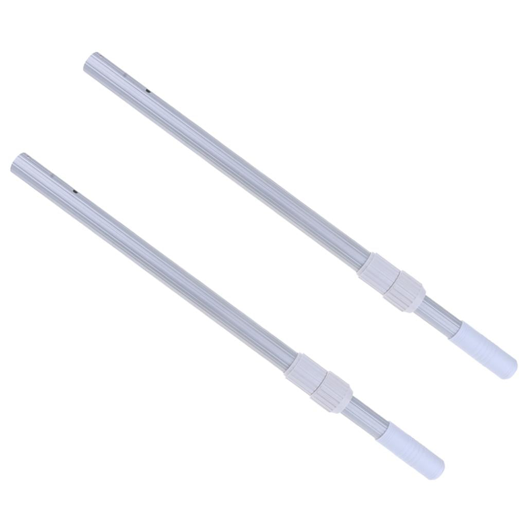 2xSwimming Pool Telescopic Pole Aluminum Alloy for Net Brush Vacuum
