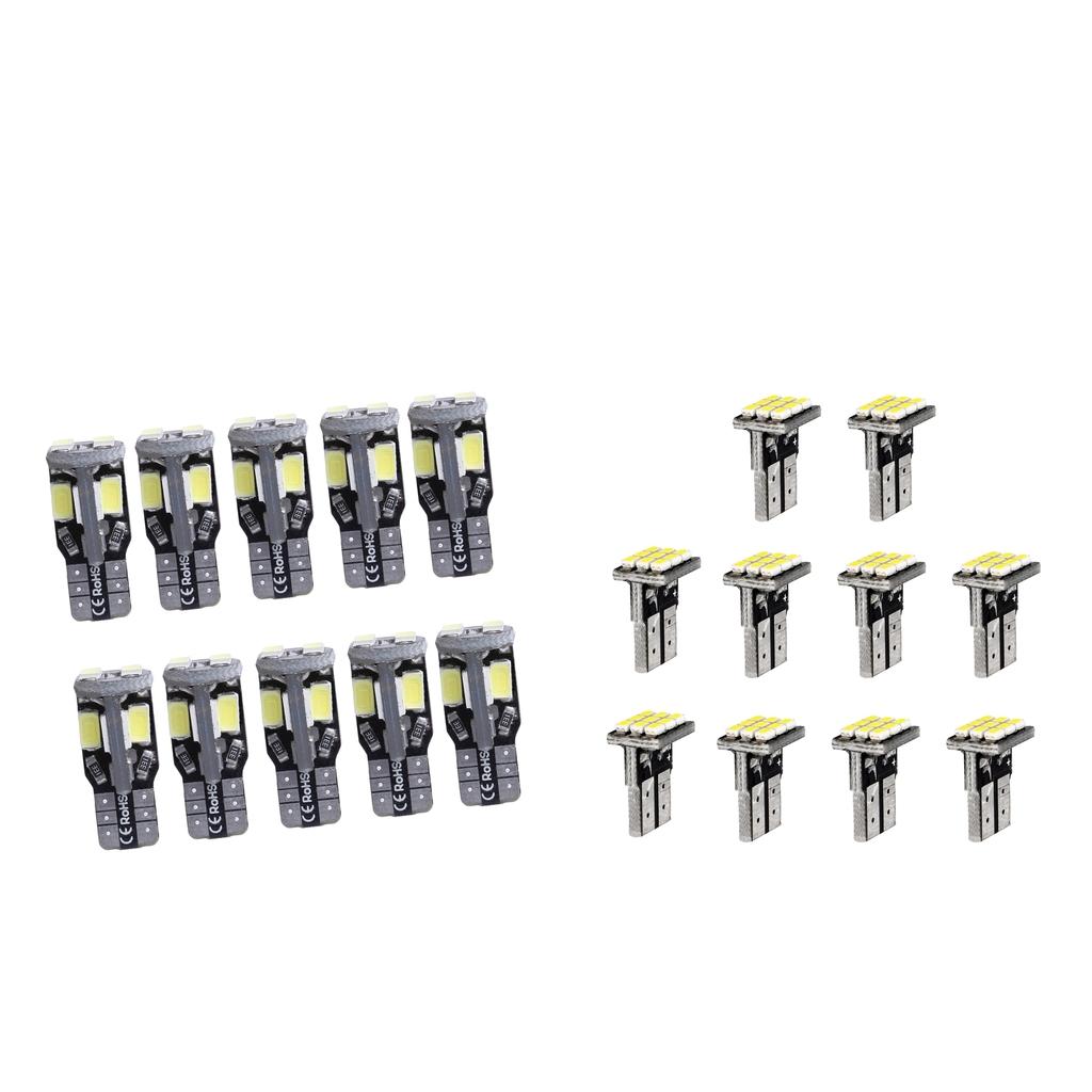 20pcs T10 1206 9SMD/5630 10SMD Car White Canbus LED Side Tail Lights Bulbs
