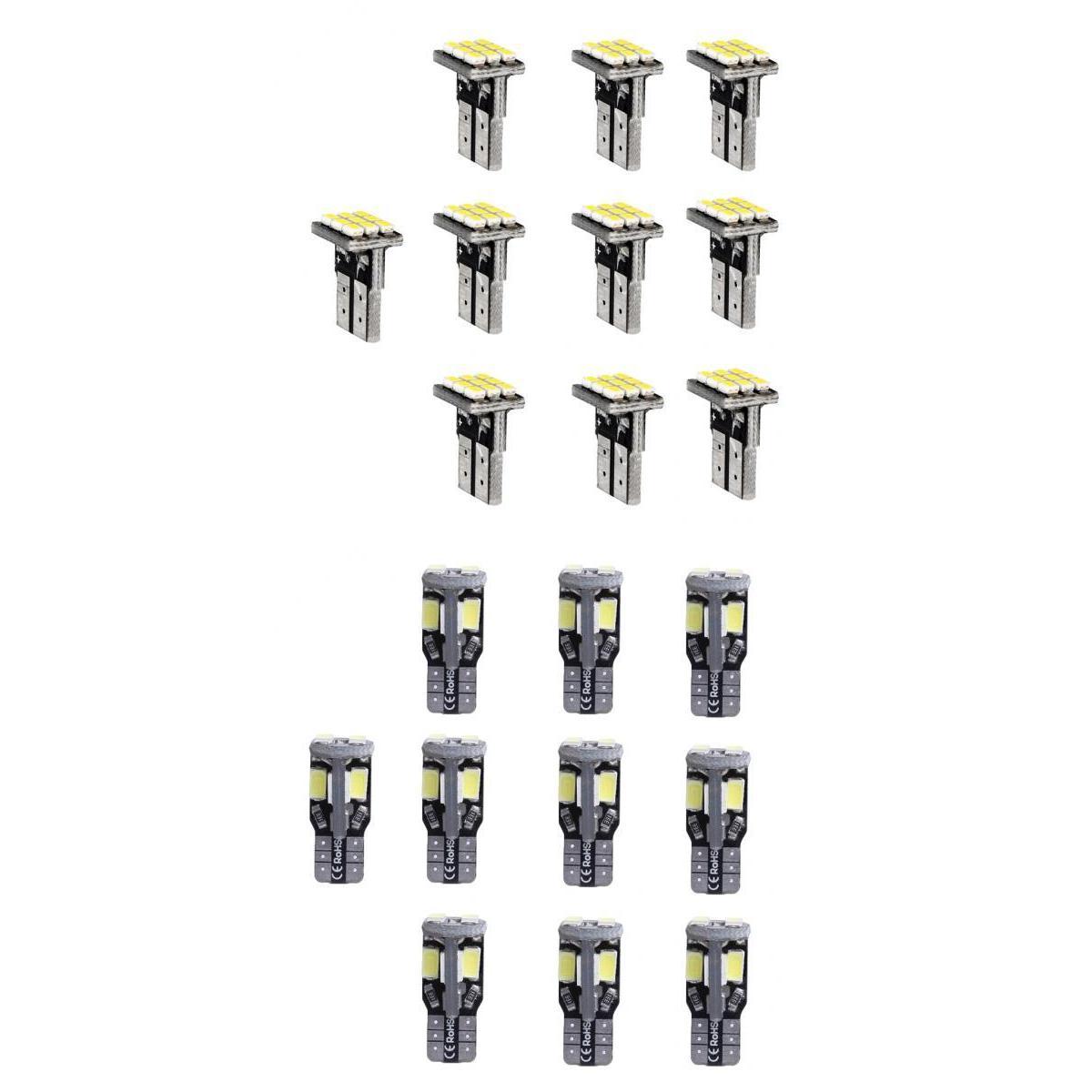 20pcs T10 1206 9SMD/5630 10SMD Car White Canbus LED Side Tail Lights Bulbs