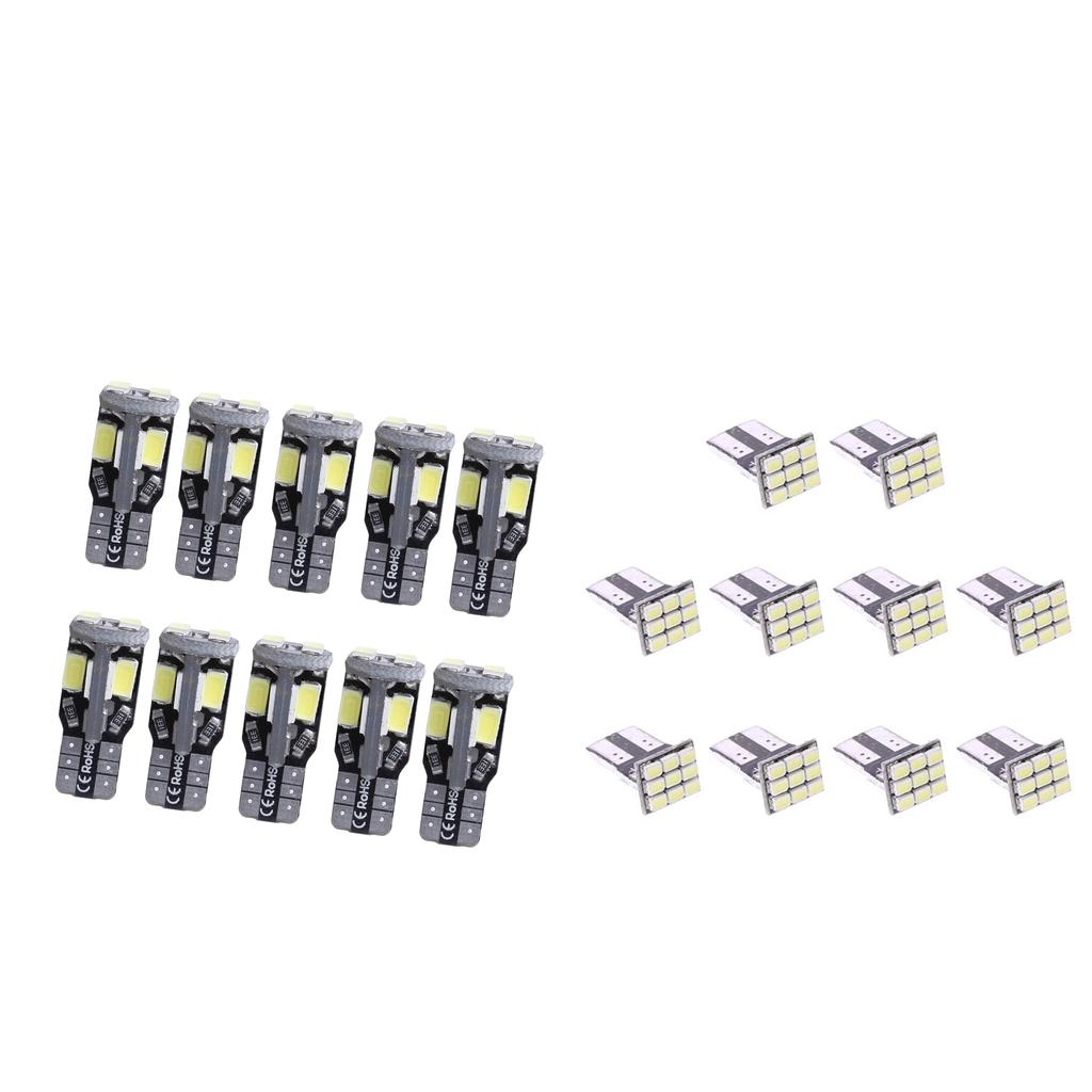 20pcs T10 1206 9SMD/5630 10SMD Car White Canbus LED Side Tail Lights Bulbs