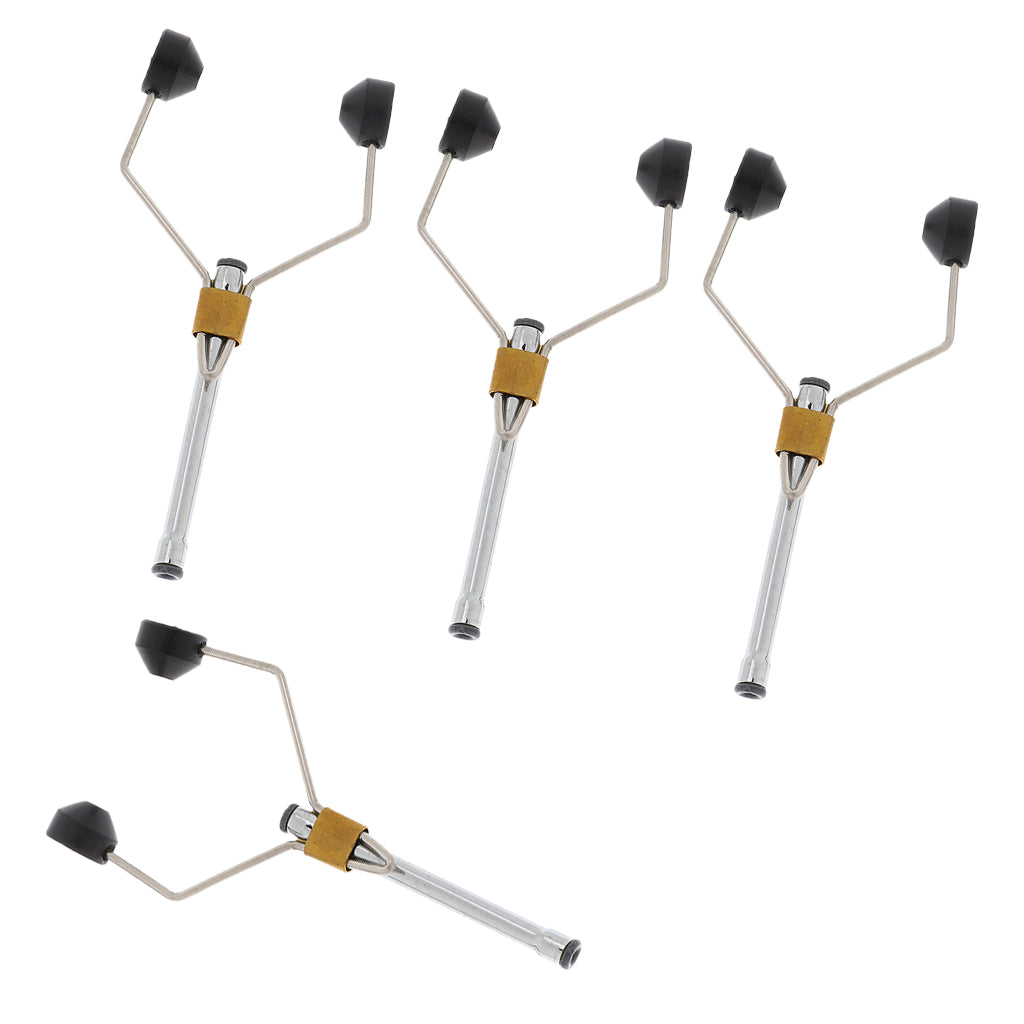 4pcs Fly Tying Tools Ceramic Fly Tying Materials Bobbins Thread Holder Black