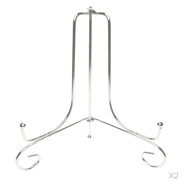 2Pcs Iron Wire Display Rack Holders Display Easel Tabletop Book Stand 12inch
