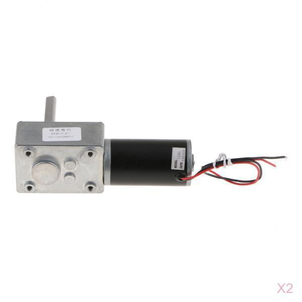 2 Piece Reversible High Torque Turbo Worm Gearbox Geared Motor 1280-80RPM