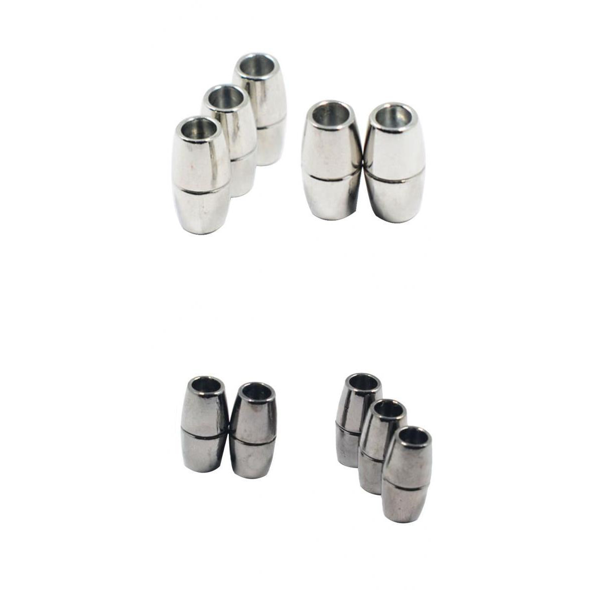 10pcs Round Alloy Magnetic Clasp for DIY Bracelet Necklace Making Multicolor