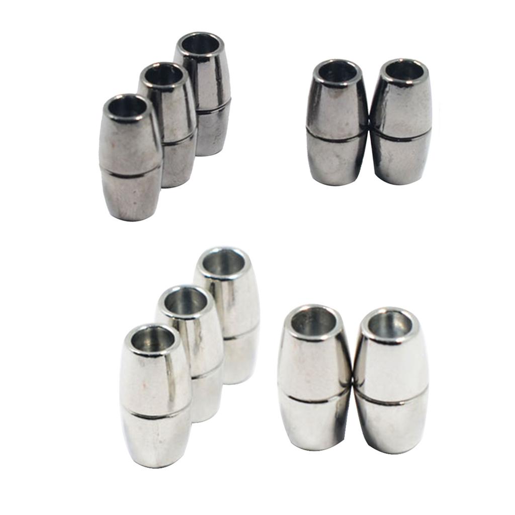 10pcs Round Alloy Magnetic Clasp for DIY Bracelet Necklace Making Multicolor