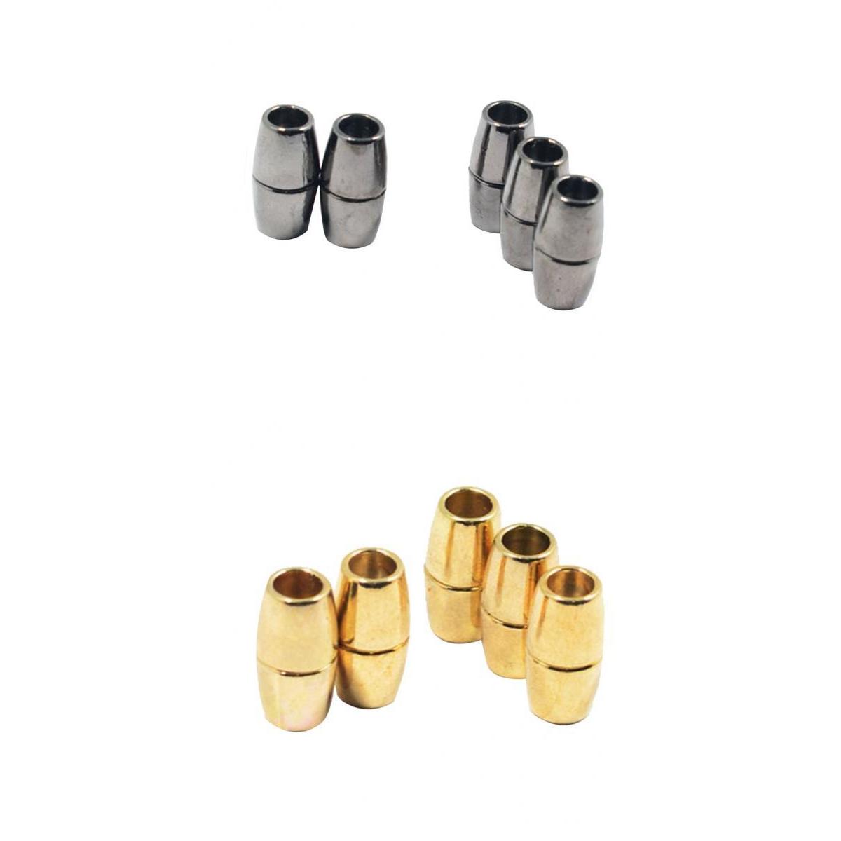 10 Pieces Alloy Magnetic Clasp for DIY Bracelet Necklace Making Multicolor