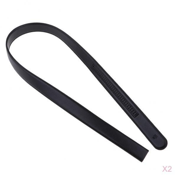 2 Pieces Mens Casual Automatic Waist Strap Belt Waistband without Buckle
