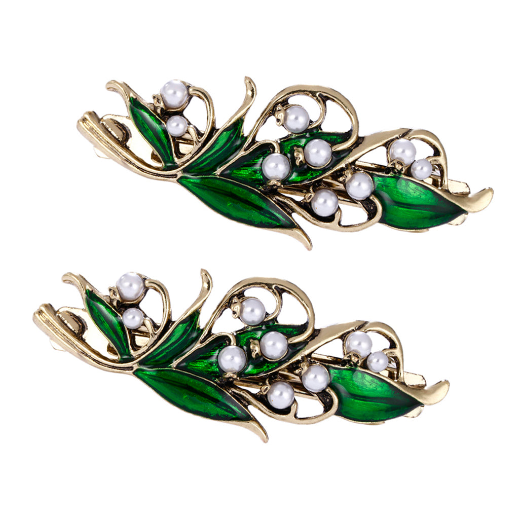 2 Pieces Girl Geometric Shape Sprung Hair Clip Barrette Hair Accessories