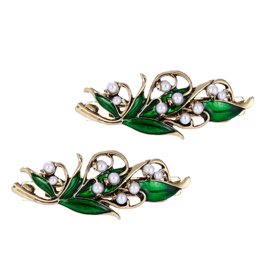 2 Pieces Girl Geometric Shape Sprung Hair Clip Barrette Hair Accessories