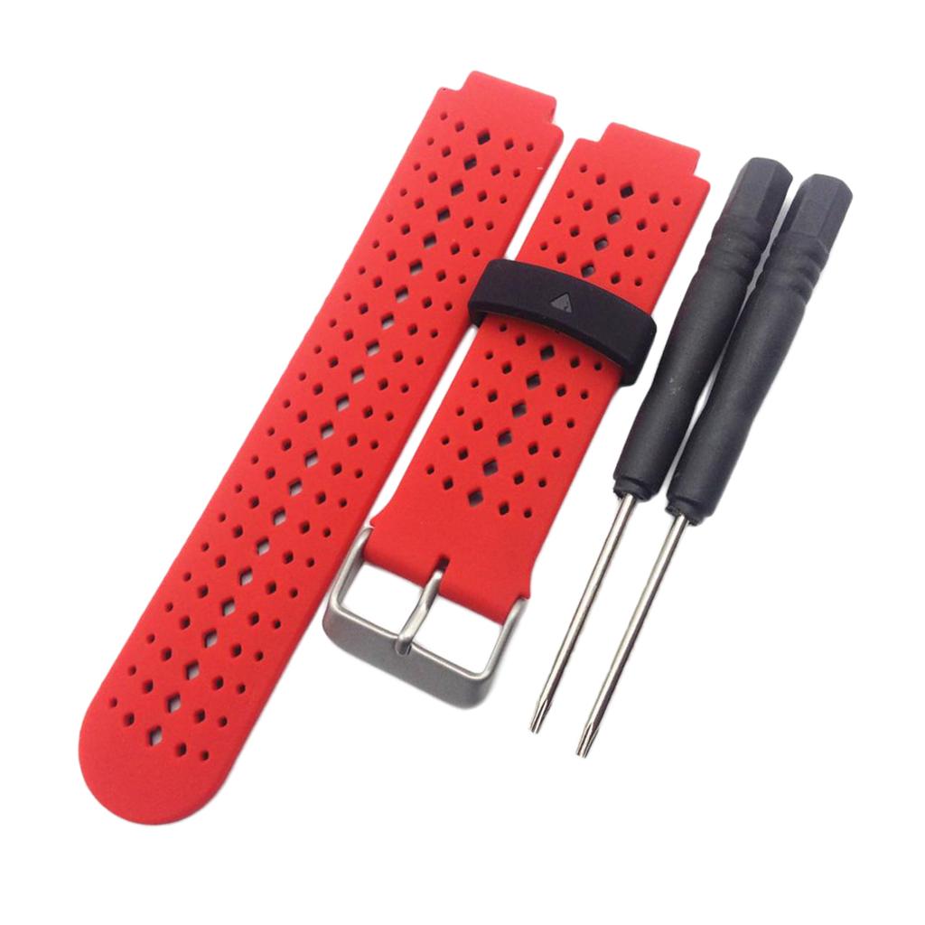 2 Pieces Replacement Band for Garmin Forerunner 220 230 235 620 Multi-Color
