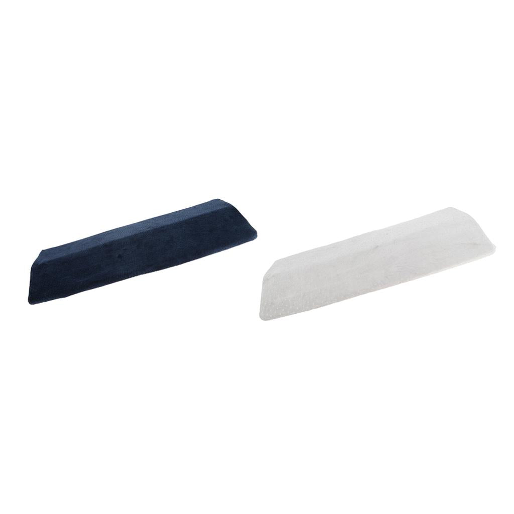 2 Pieces Triangle Lumbar Support Wedge Pillow Bed Waist Cushion for Sleeping