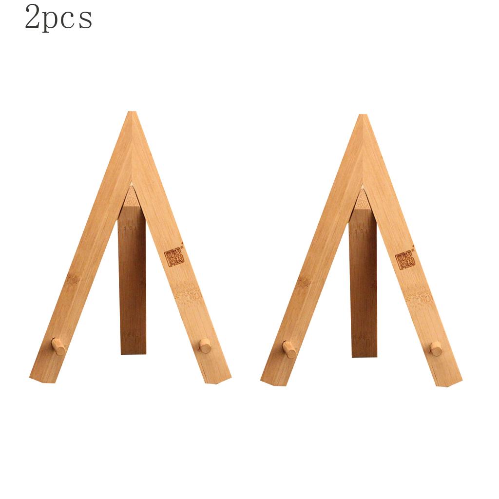2x Pu-Erh Tea Cake Stand Rack Bamboo Storage Holder Table Display - Tripod