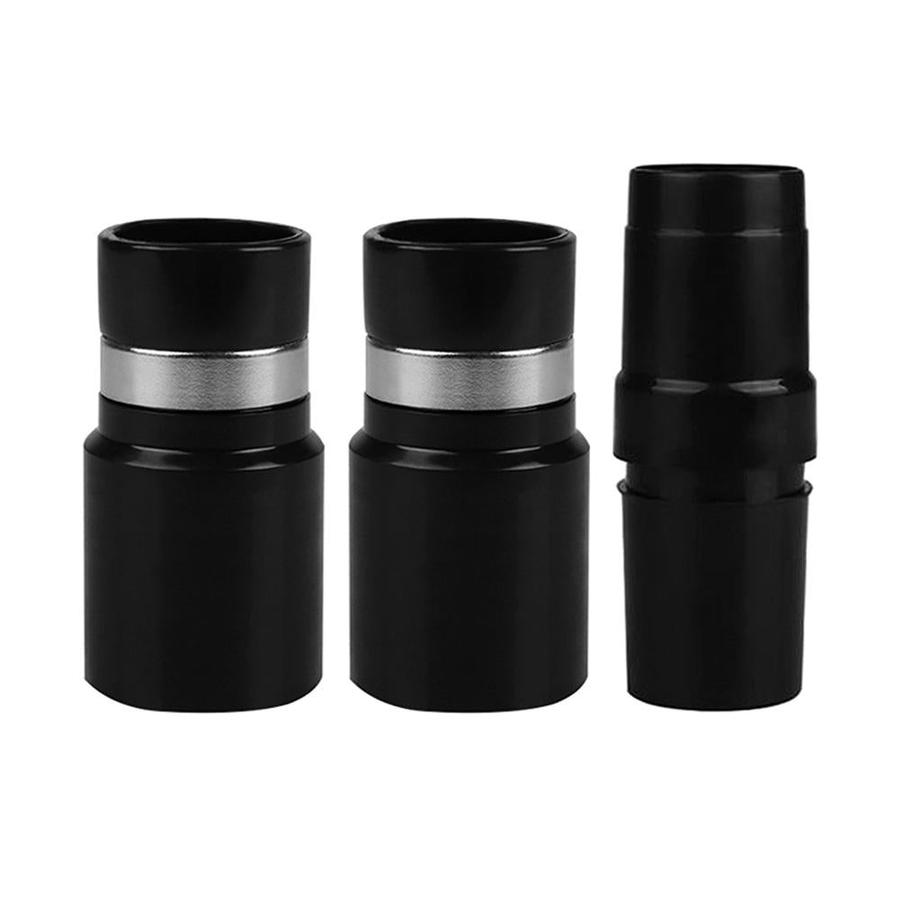 3 x Vacuum Cleaner Brush Nozzle Hose Connector Adapter 32mm Black