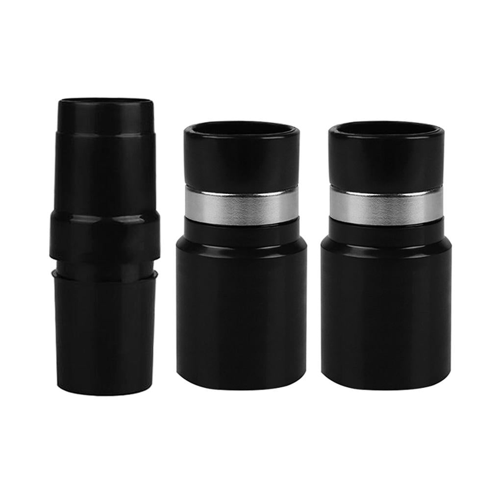 3 x Vacuum Cleaner Brush Nozzle Hose Connector Adapter 32mm Black