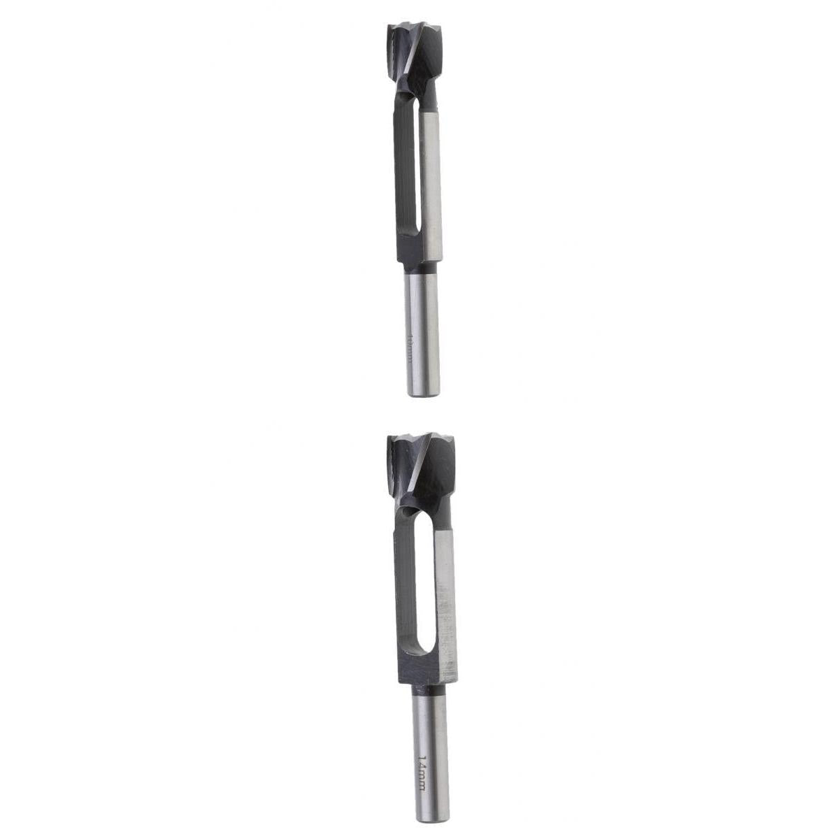 2 Pieces Dowel Tapered Snug Plug Cutters 13MM 1/2 Inch Shank 14mm + 10mm