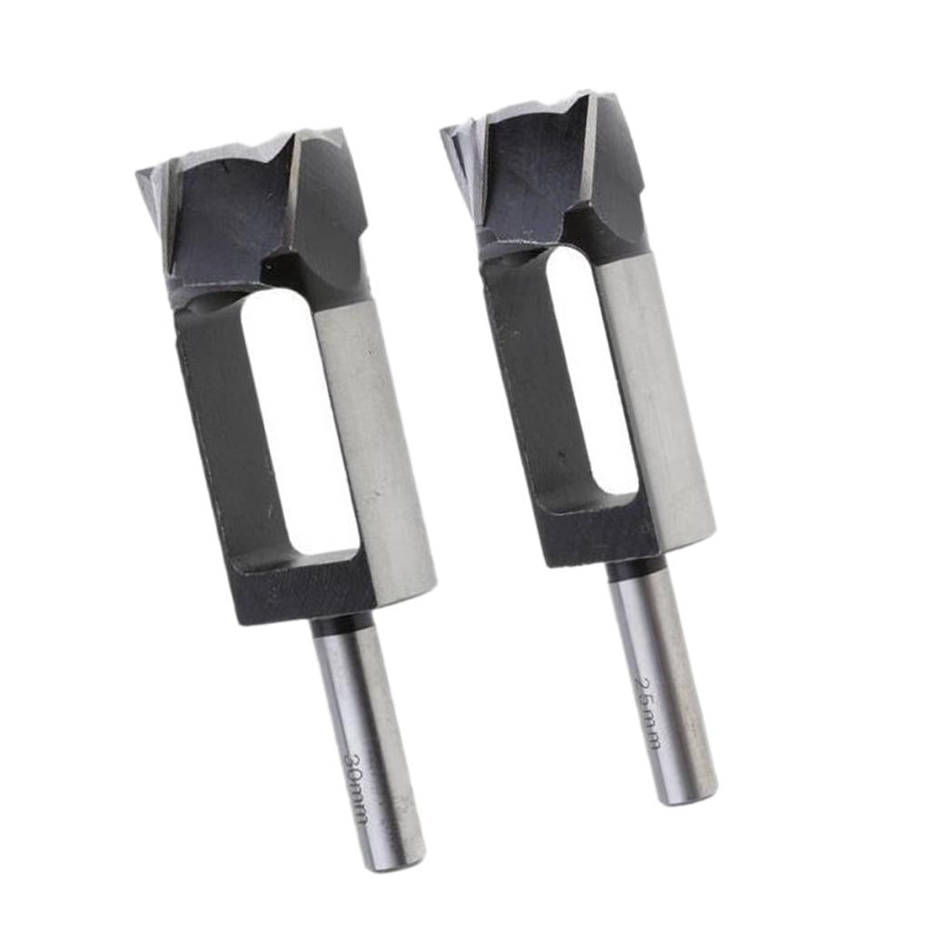 2 Pieces Tapered Snug Plug Cutters 13MM 1/2 Inch Shank 25mm + 30mm