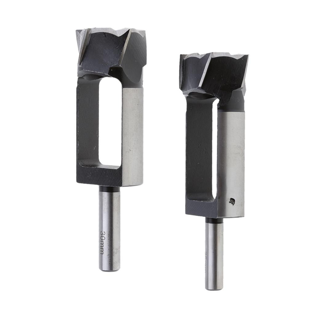 2 Pieces Tapered Snug Plug Cutters 13MM 1/2 Inch Shank 30mm + 35mm