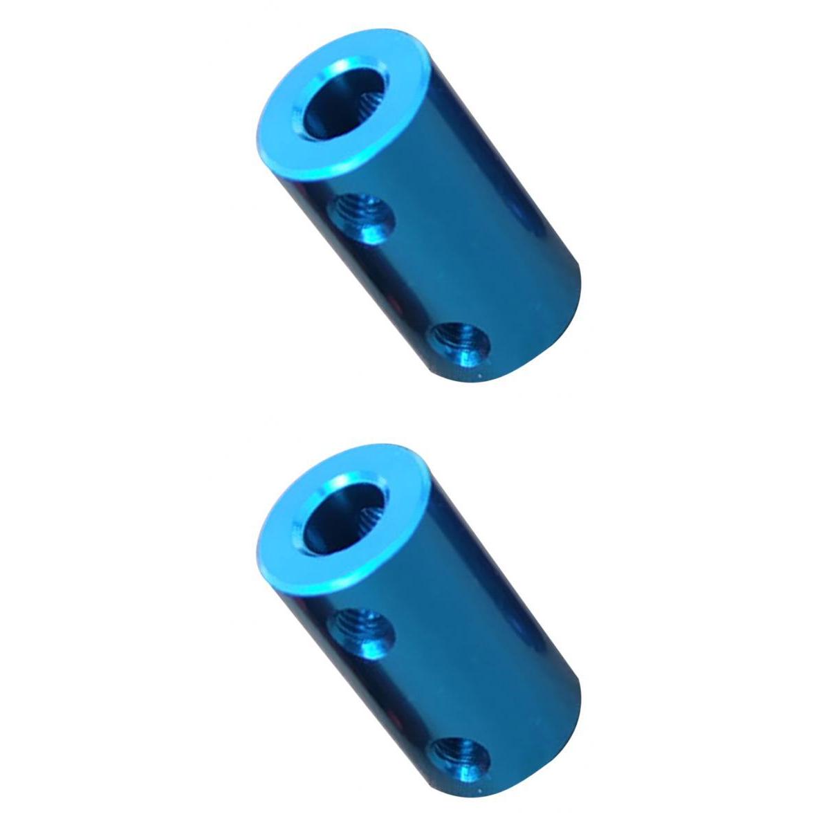 2Pcs Flexible Shaft Coupling Rigid Coupler Motor Connector 6.35-8mm + 6-6mm