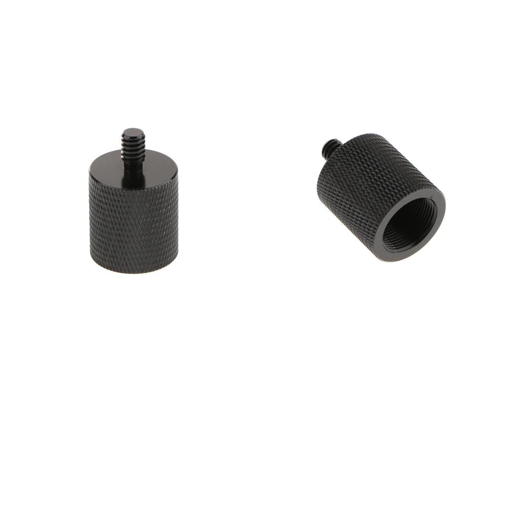 2 Pieces 5/8 Female to 1/4" Male Adapter Screws for Camera Microphone Stand"