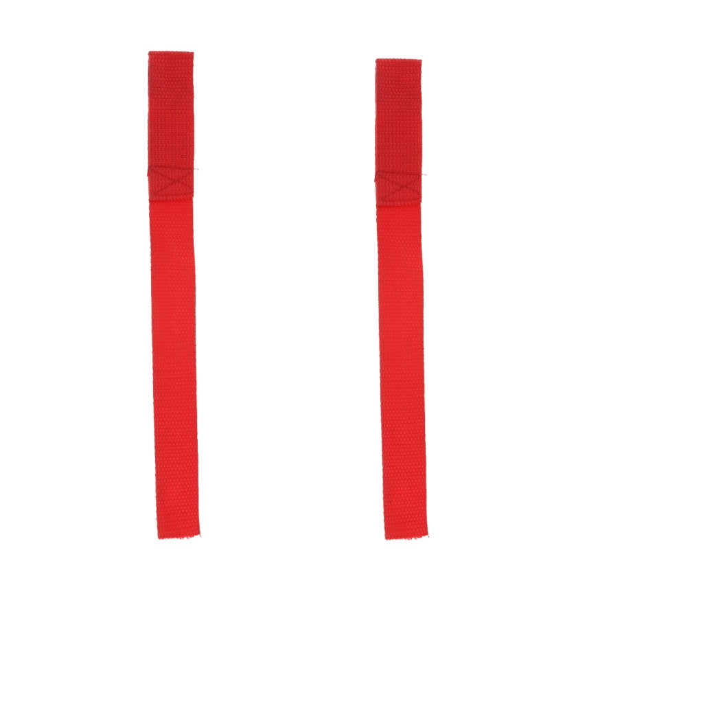 2x Polyester Red Winch Hook Pull Strap Universal ATV Parts 8cm/3.15 Inch
