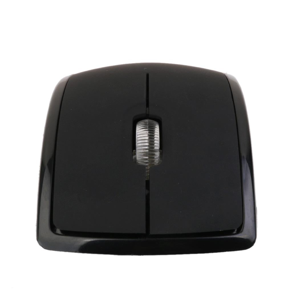 2Pcs 2.4 GHz Wireless Foldable Folding Arch Optical Mouse USB Mice for PC
