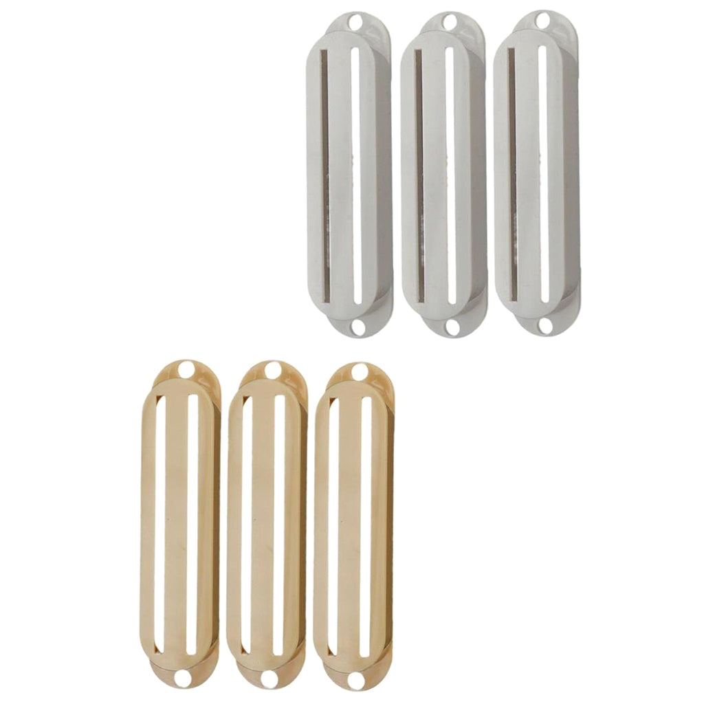 2 Sets Plastic Dual Hot Rail Humbucker Pickup Covers for Electric Guitar