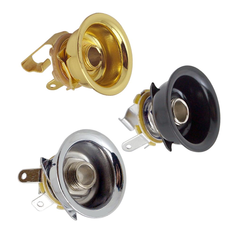 2 Pcs Bass String Tree String Retainer +1/4 Jack Plug Socket for TL Guitar "