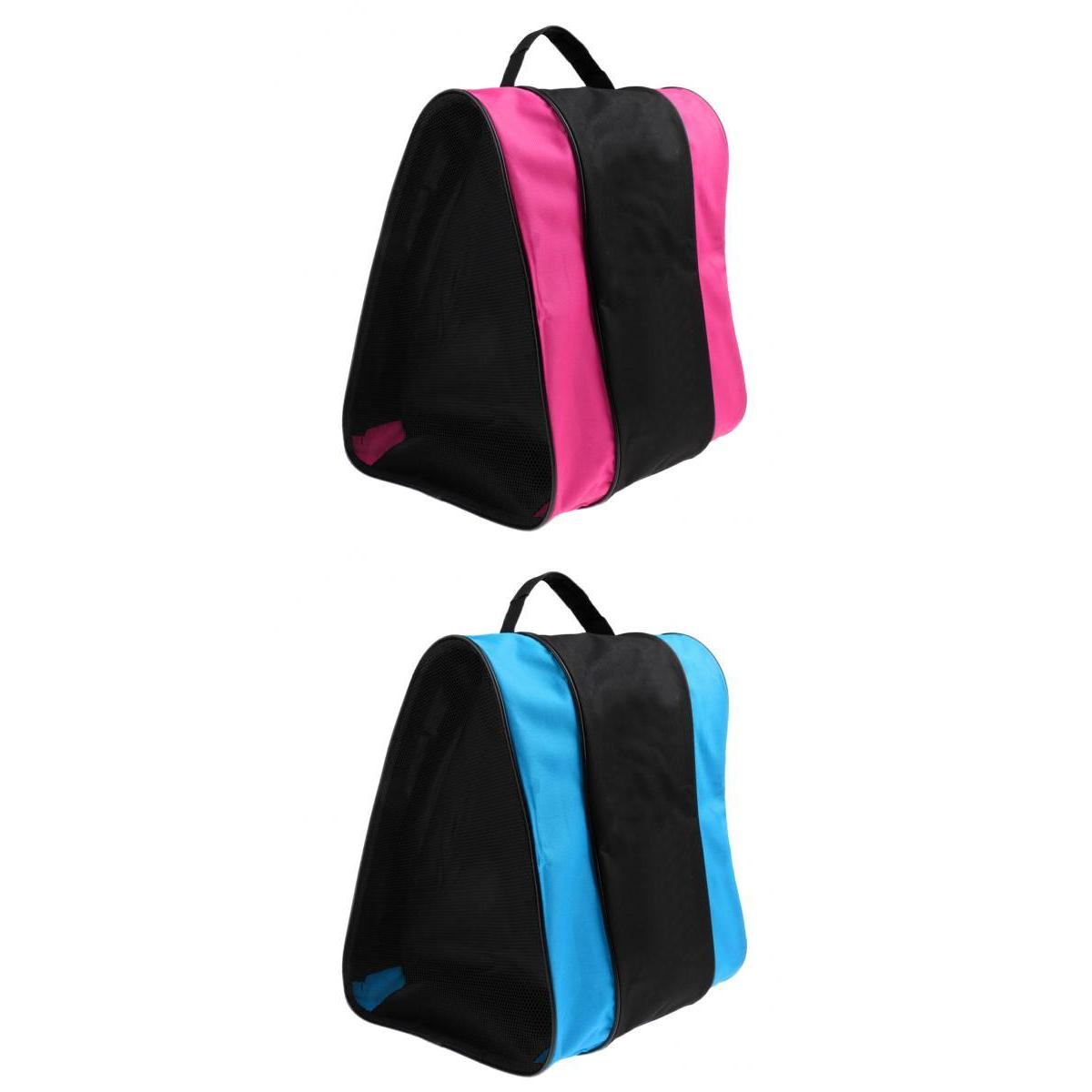 2pcs Inline Roller Skating Boots Shoes Bag Ice Hockey Skate Shoulder /Hand