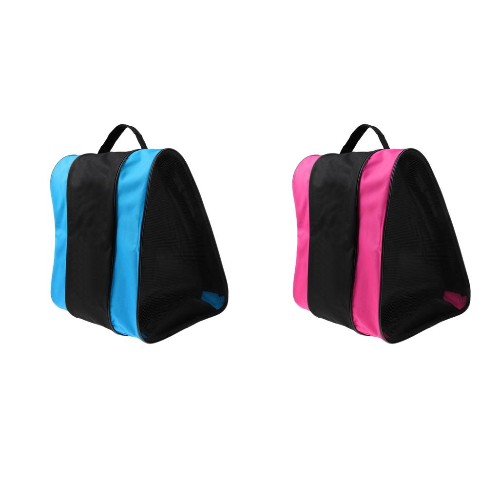 2pcs Inline Roller Skating Boots Shoes Bag Ice Hockey Skate Shoulder /Hand