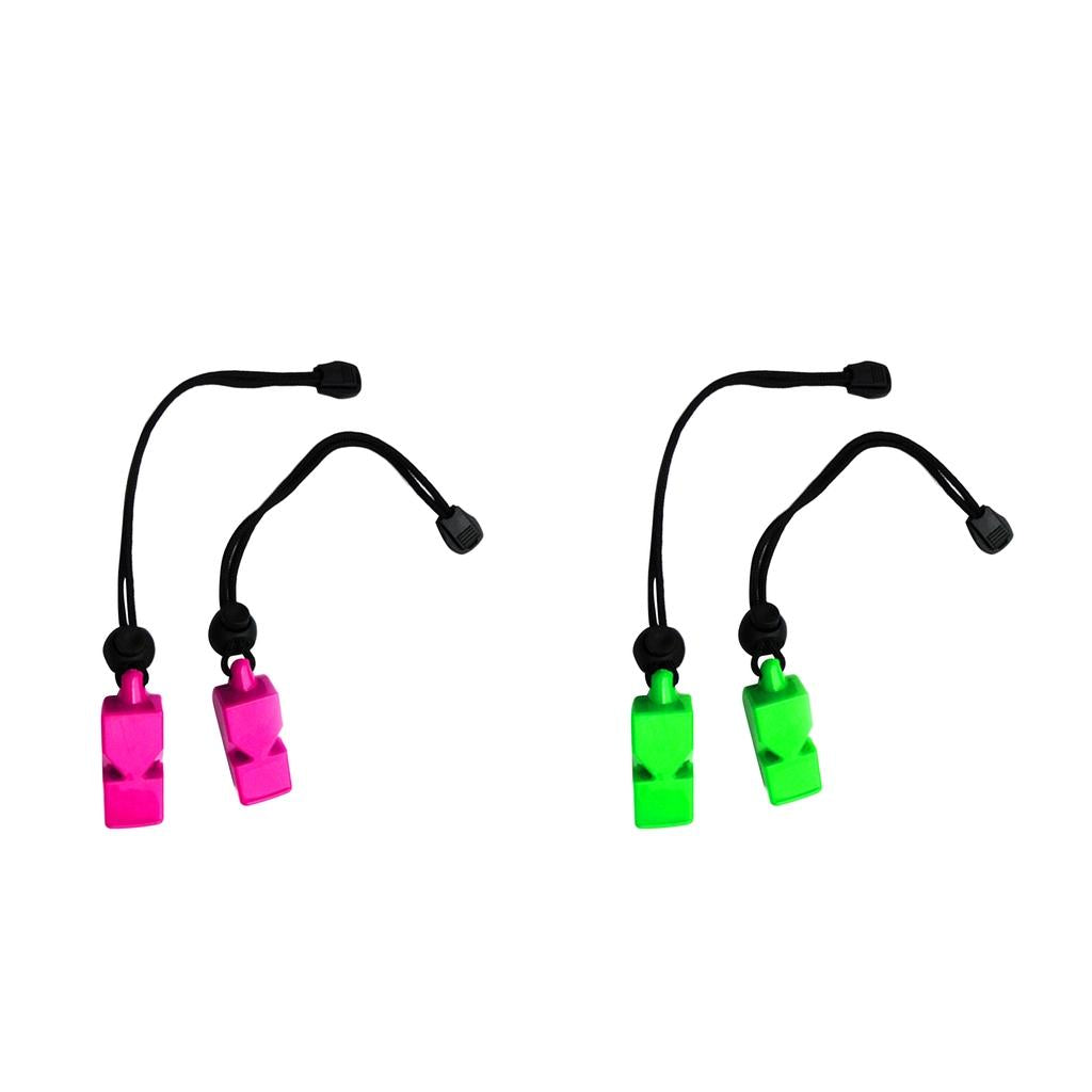 4 Pieces Emergency Survival Safety Whistles Scuba Diving Water Sports Hiking