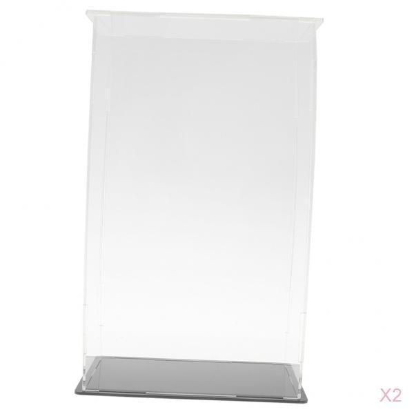 2pcs Clear Acrylic Display Box Case Model Figure Display Dustproof for Model