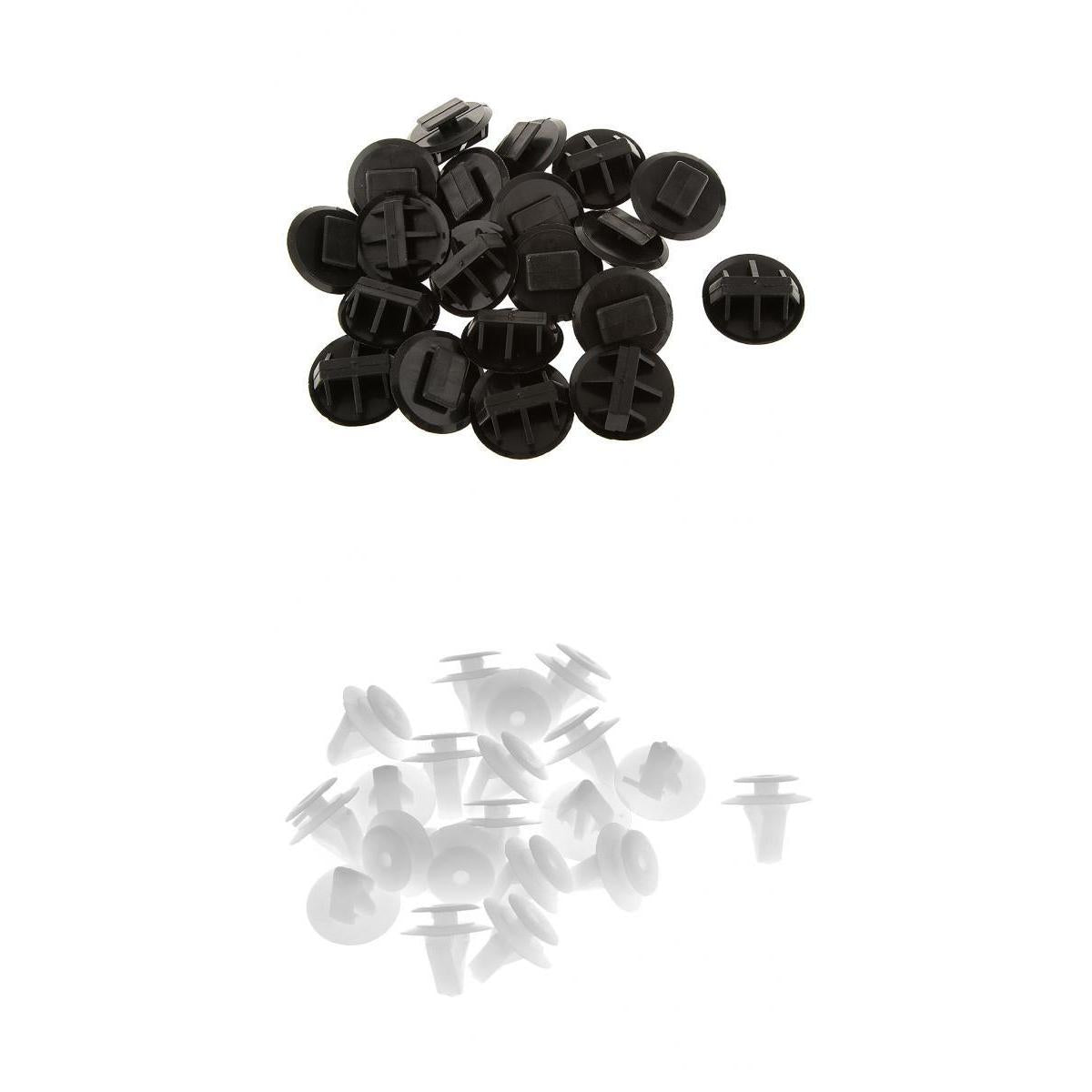 20pcs Side Skirt Clips w/ Sealer +20pcs Door Trim Panel Retainers for Mazda