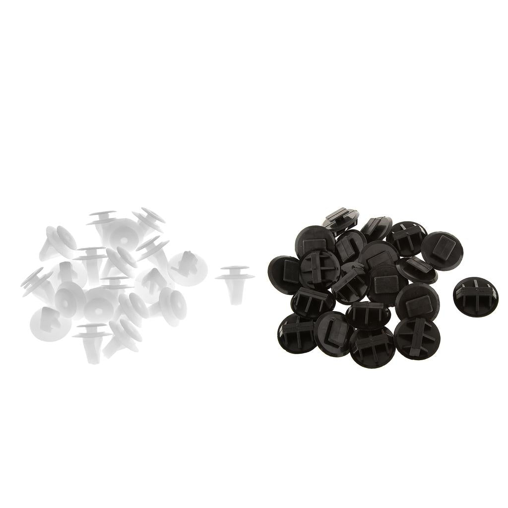 20pcs Side Skirt Clips w/ Sealer +20pcs Door Trim Panel Retainers for Mazda