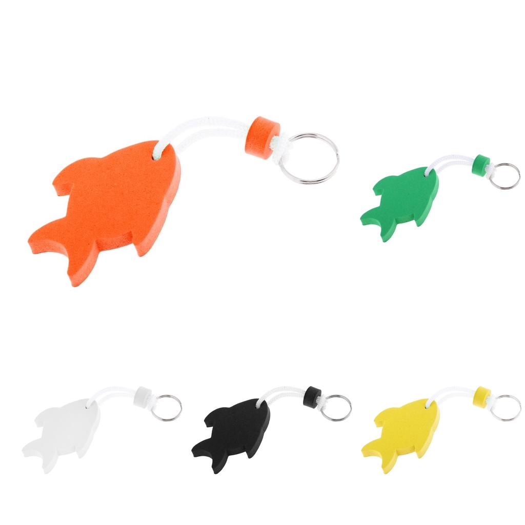 5 Pieces Fish Shaped Floating Keyring for Boating Yachting Sailing Swim Surf