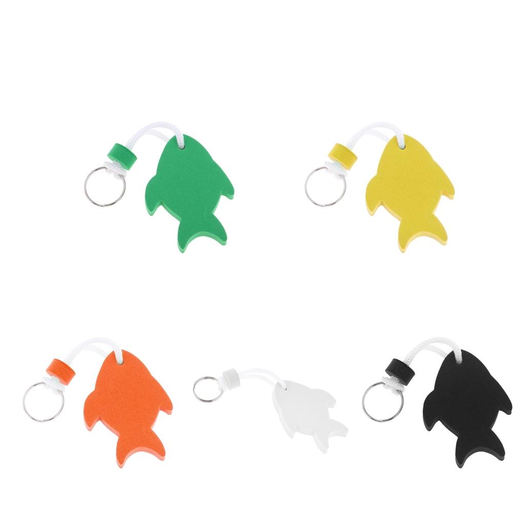 5 Pieces Fish Shaped Floating Keyring for Boating Yachting Sailing Swim Surf