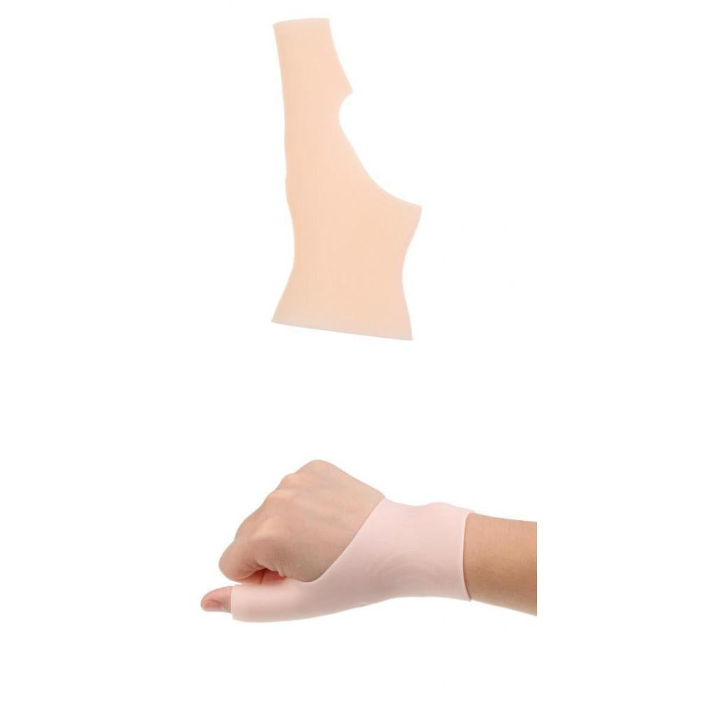 2 Pieces Silicone Gel Thumb Wrist Support Glove Tenosynovitis Spasms Brace