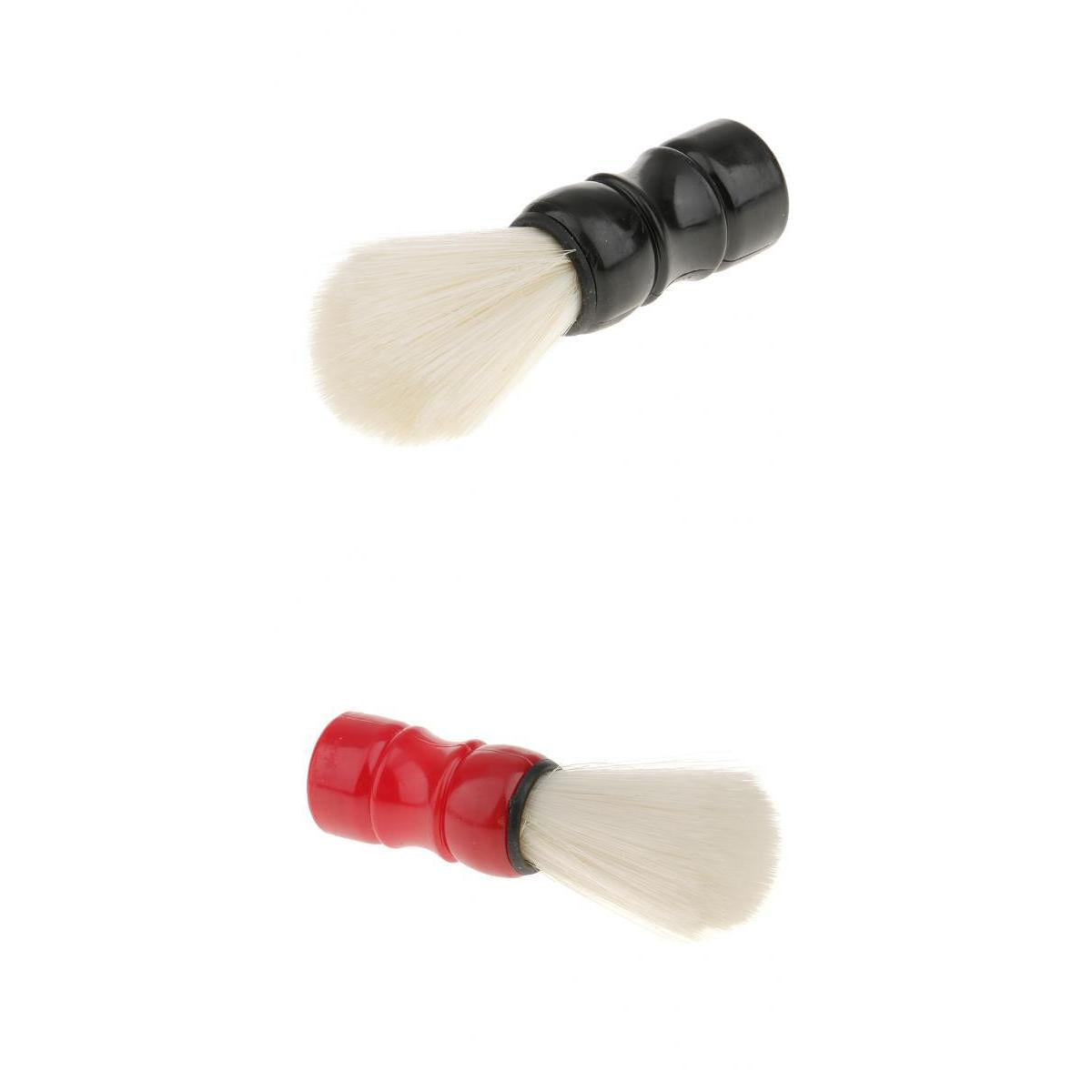 2 Pieces Men Salon Barber Shaving Brush Beard Facial Bristle Mustache Brush