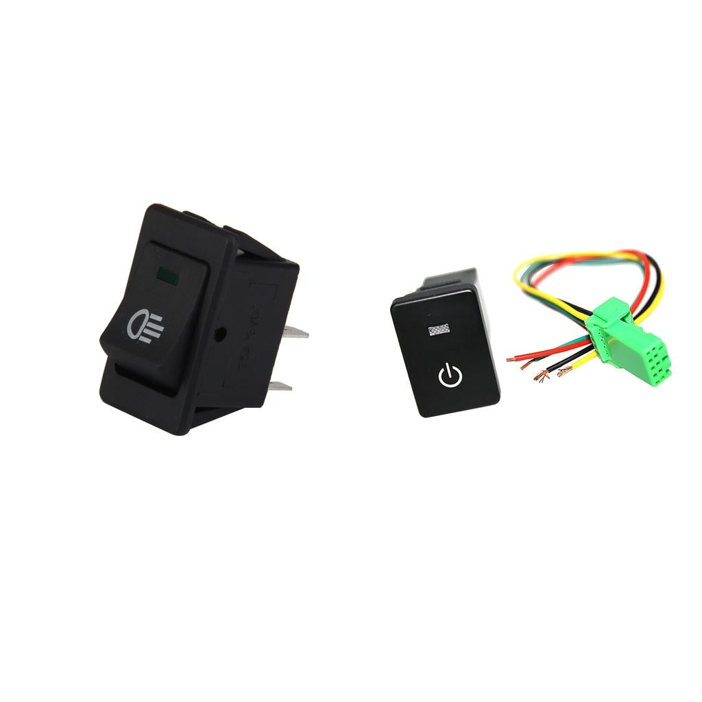 12V 35A Fog Light LED Rocker Switch+LED Push Switch For