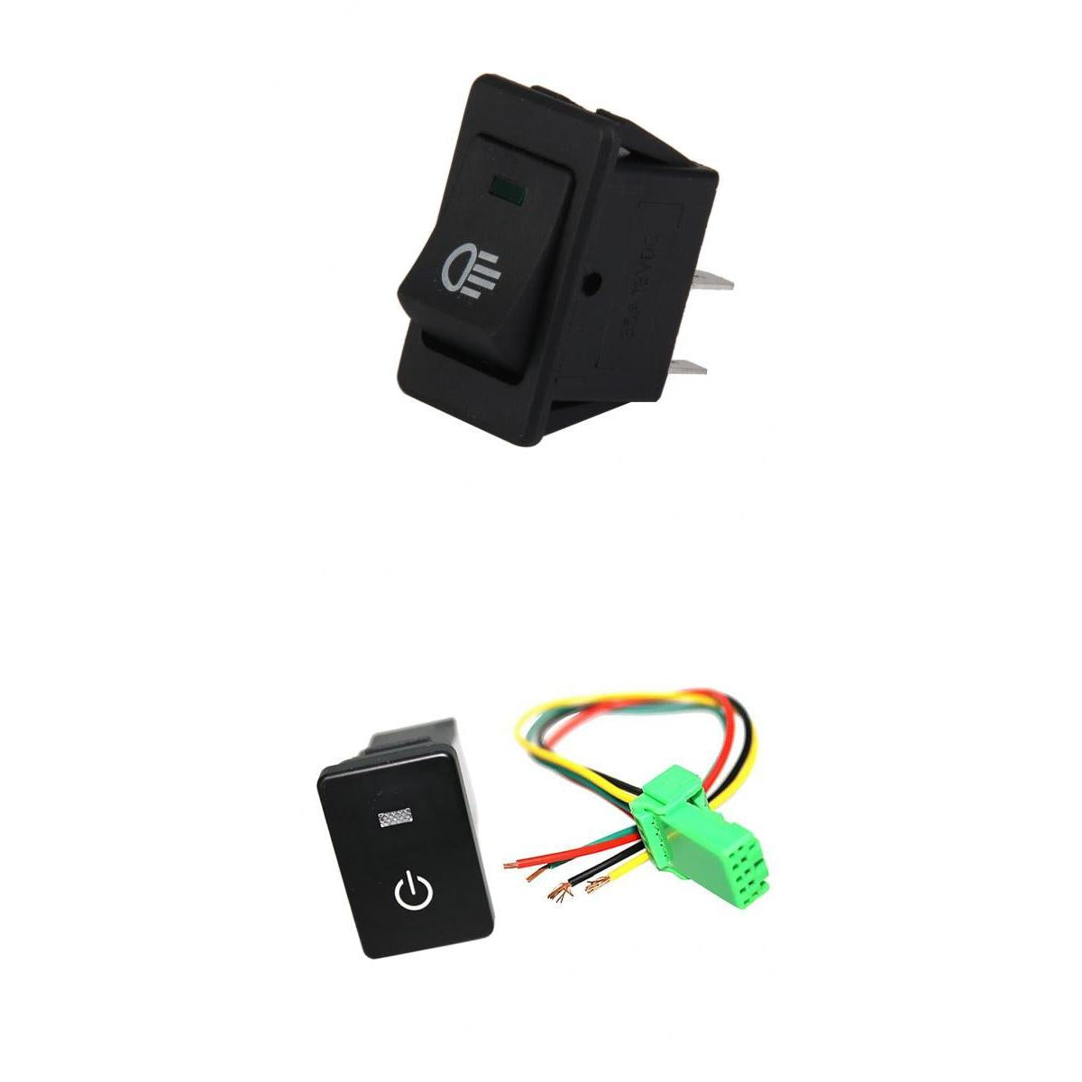 12V 35A Fog Light LED Rocker Switch+LED Push Switch For