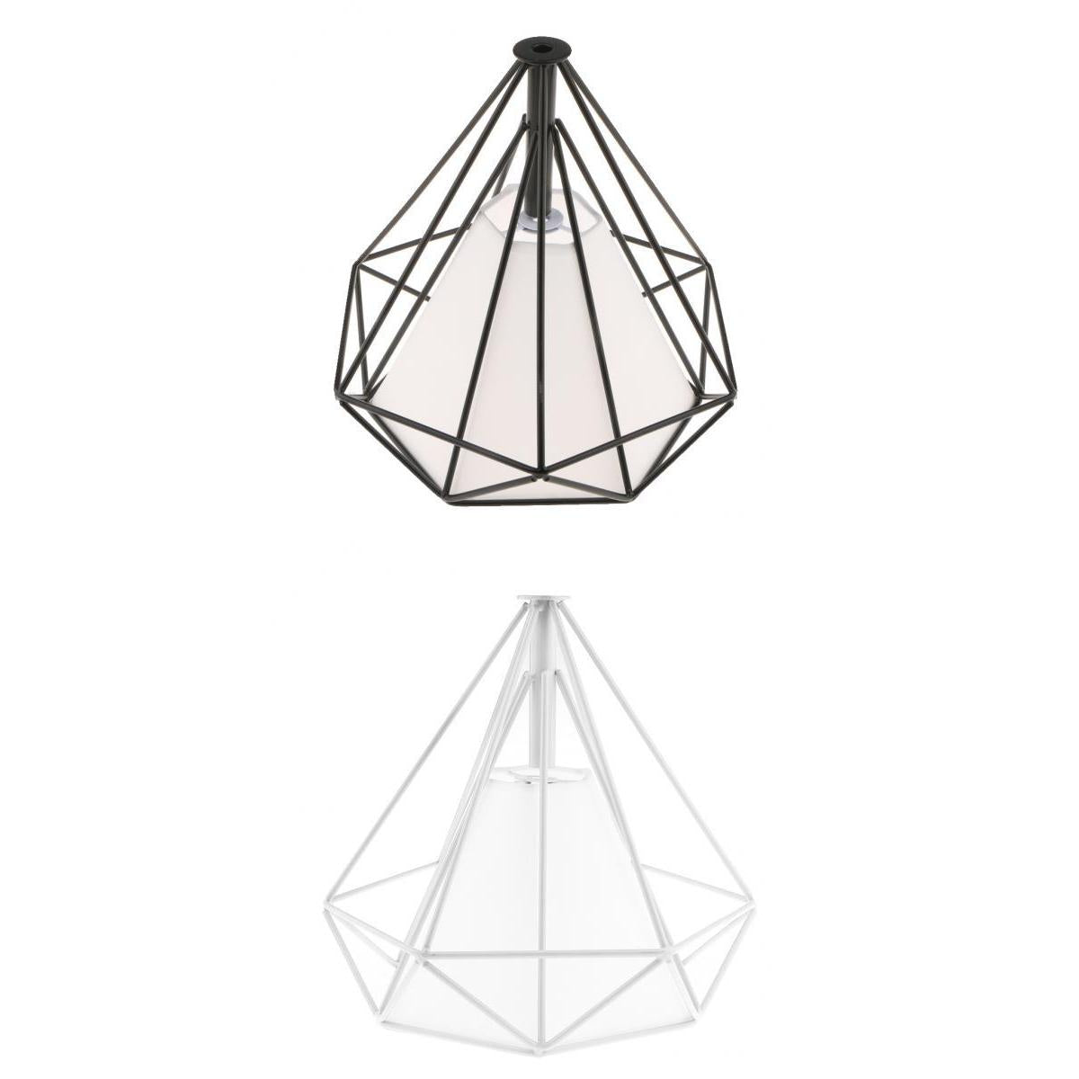 2Pcs Geometric Diamond Ceiling Pendant Light Shade Lampshades Cover Inside