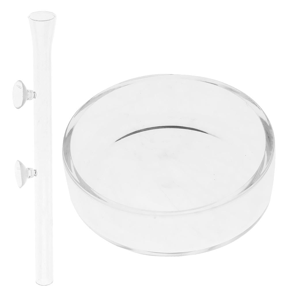 Aquarium Fish Tank Shrimp Feeding Food Dish Tray Feeder Tube With 30cm Tube