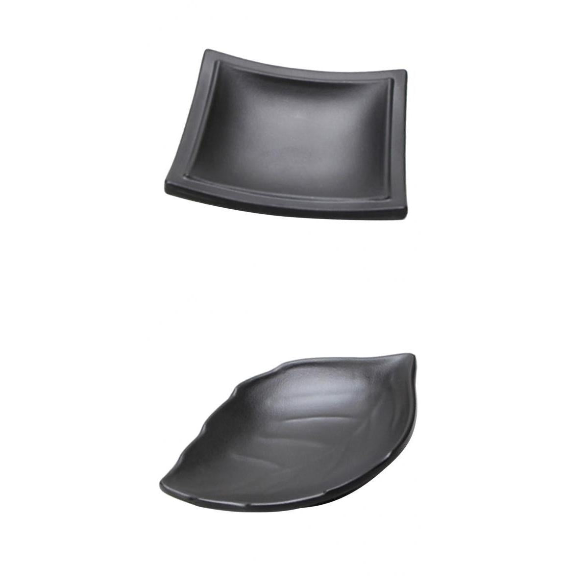 2Pcs Japanese Sushi Sauce Dipping Bowl Party Snack Nut Tray Butter Dish