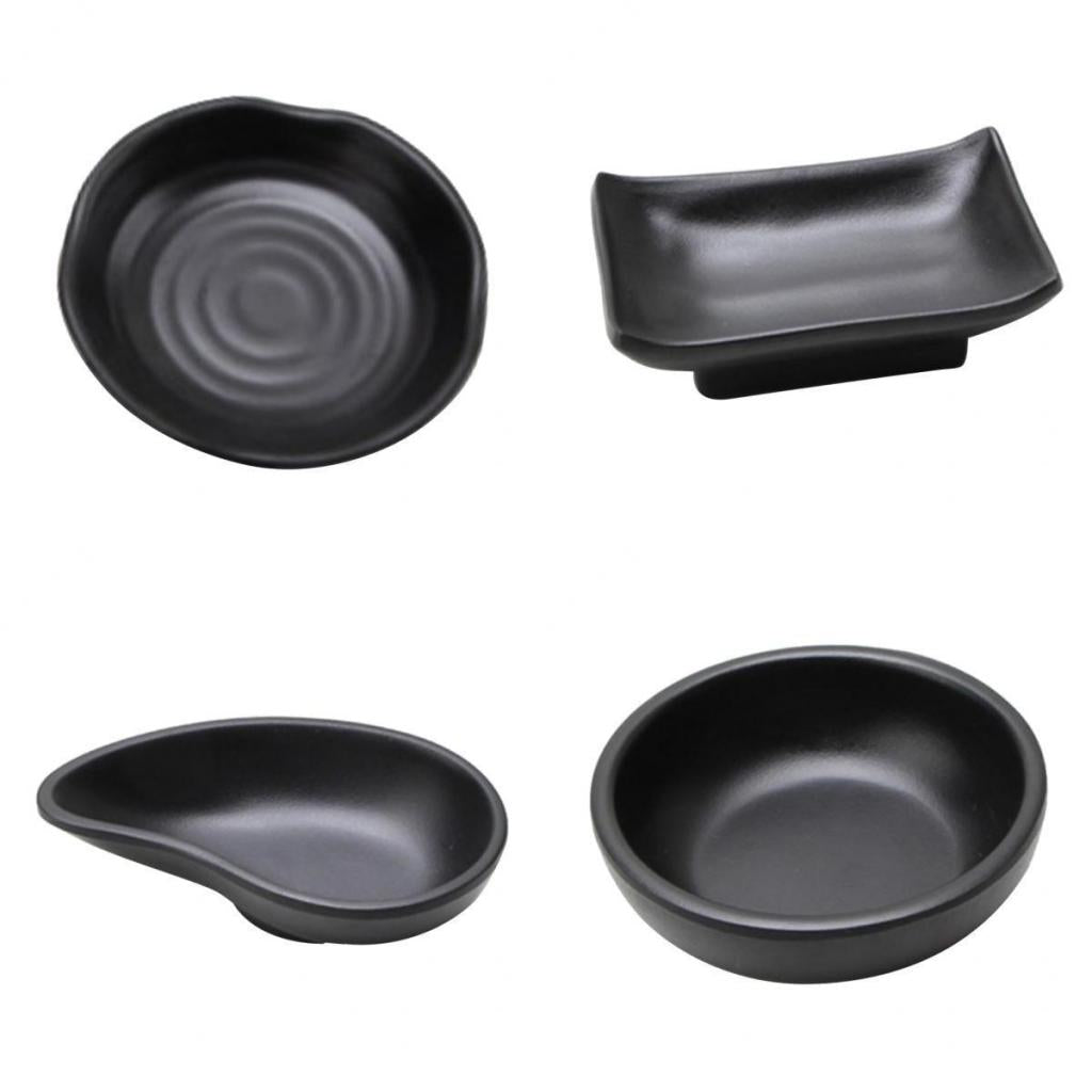 4Pcs Japanese Sushi Sauce Dipping Bowl Party Snack Nut Tray Butter Dishes